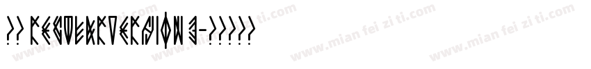 隶书 RegularVersion 3字体转换